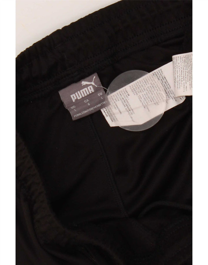 Puma Pantalones De Chándal Para Hombre Grande Negro Colorblock Poliéster