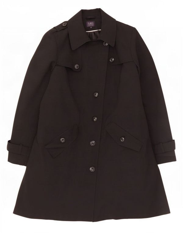 Marks & Spencer Gabardina para mujer UK 20 2XL Poliéster negro