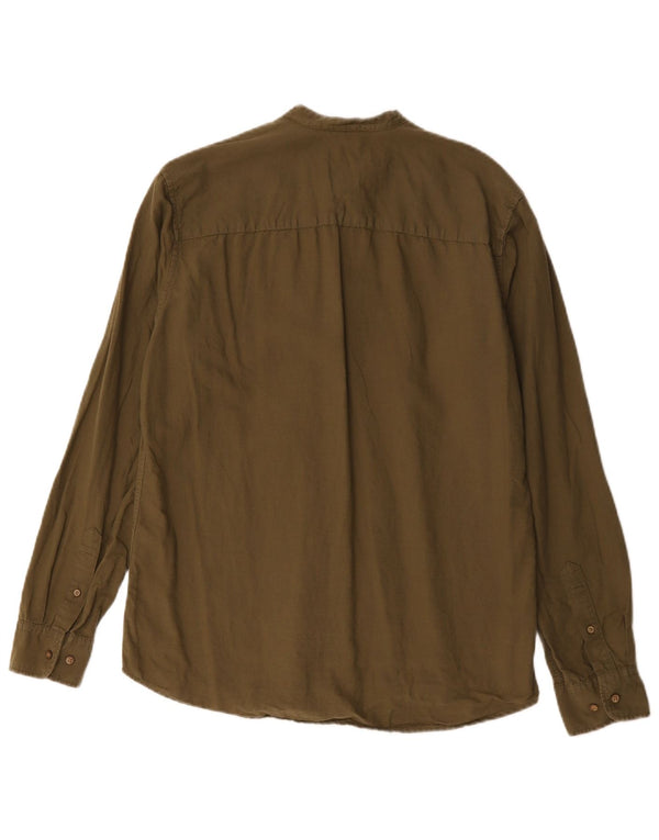 Jack & Jones Mens Premium Slim Jersey Shirt Medium Khaki Algodón