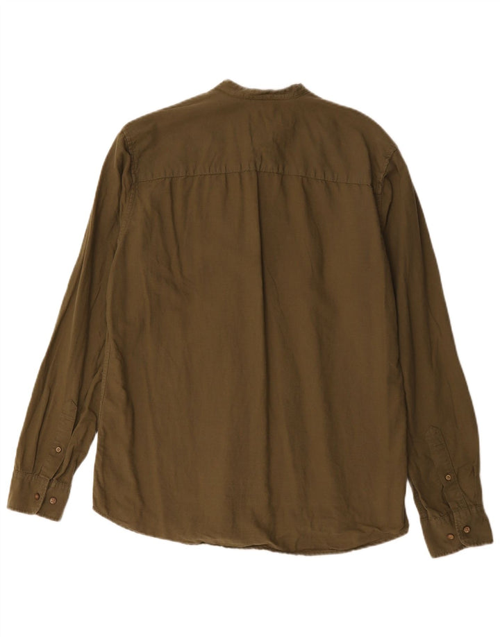 Jack & Jones Mens Premium Slim Jersey Shirt Medium Khaki Algodón