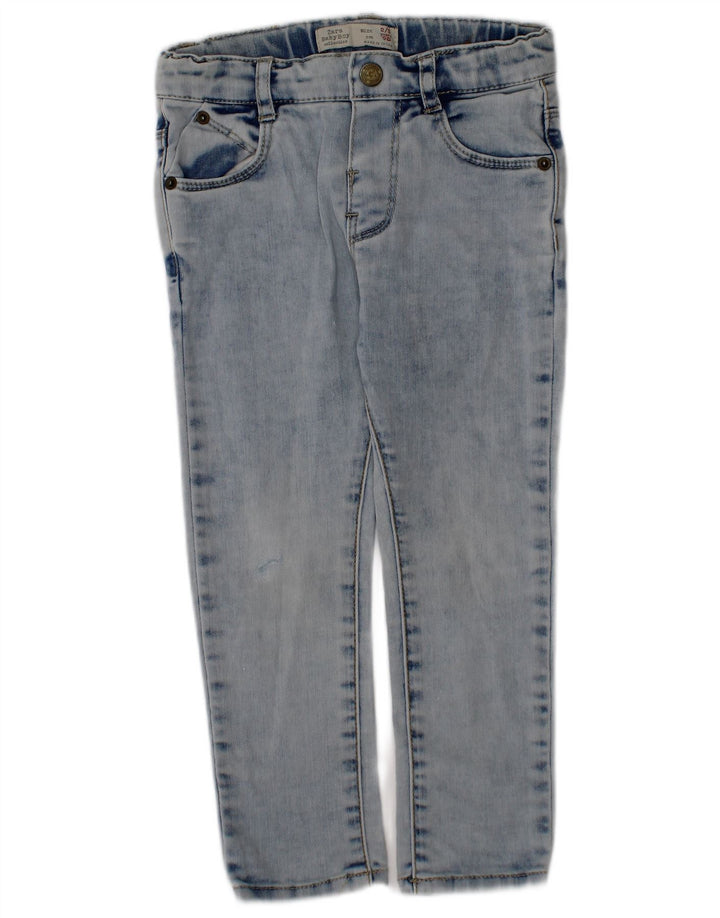 Zara Vaqueros Slim para Niños 2-3 Años W20 L13 Algodón Azul