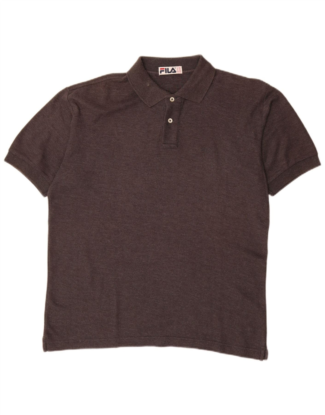 FILA Polo Hombre IT 48 Algodón Marrón Medio