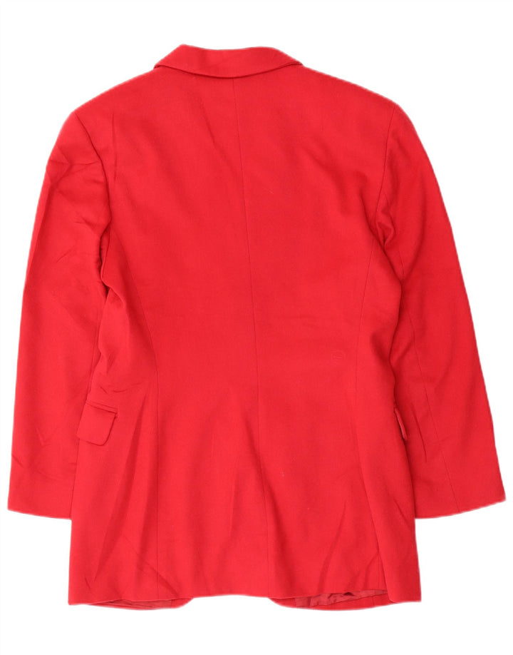 Penny Black Chaqueta tipo blazer de 3 botones para mujer Reino Unido 40 Lana roja mediana
