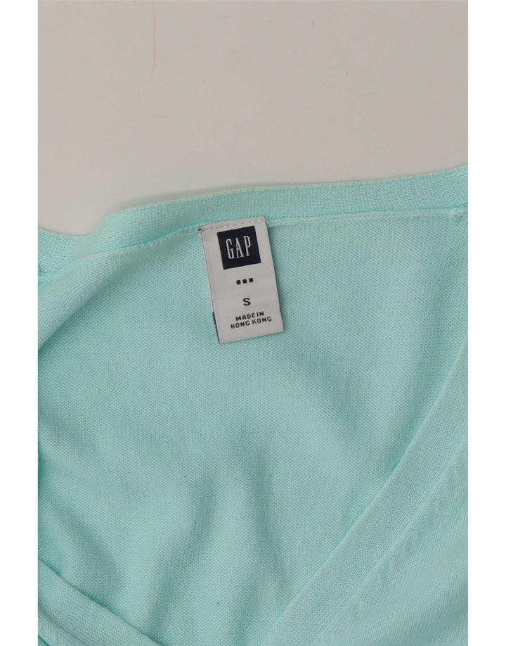 Gap Cárdigan para Mujer UK 10 Small Algodón Turquesa