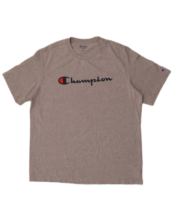 Champion Camiseta gráfica para hombre Top 2XL Algodón gris