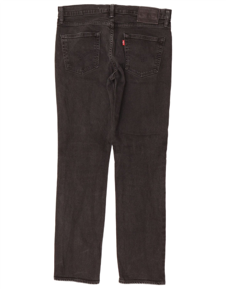 Levi's Hombre 511 Slim Jeans W33 L32 Algodón Gris