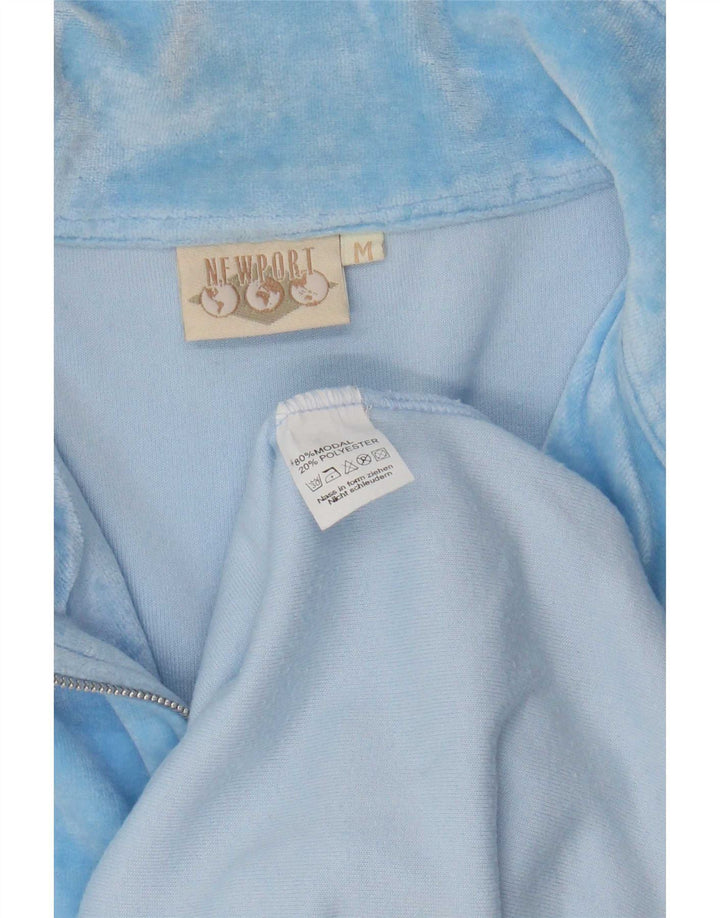 New Port Hombre 1/4 Zip Top Manga Larga Modal Azul Medio