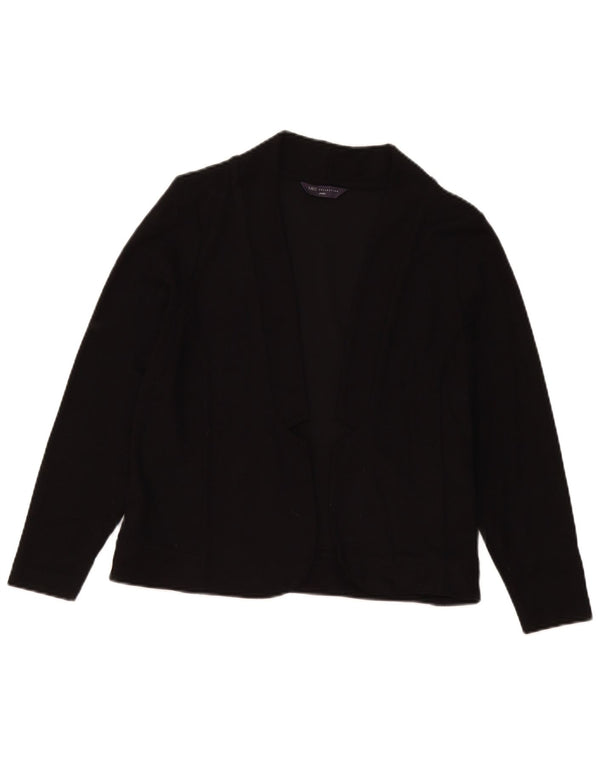 Marks & Spencer Suéter tipo cárdigan abierto pequeño para mujer UK 40 XL Viscosa negra