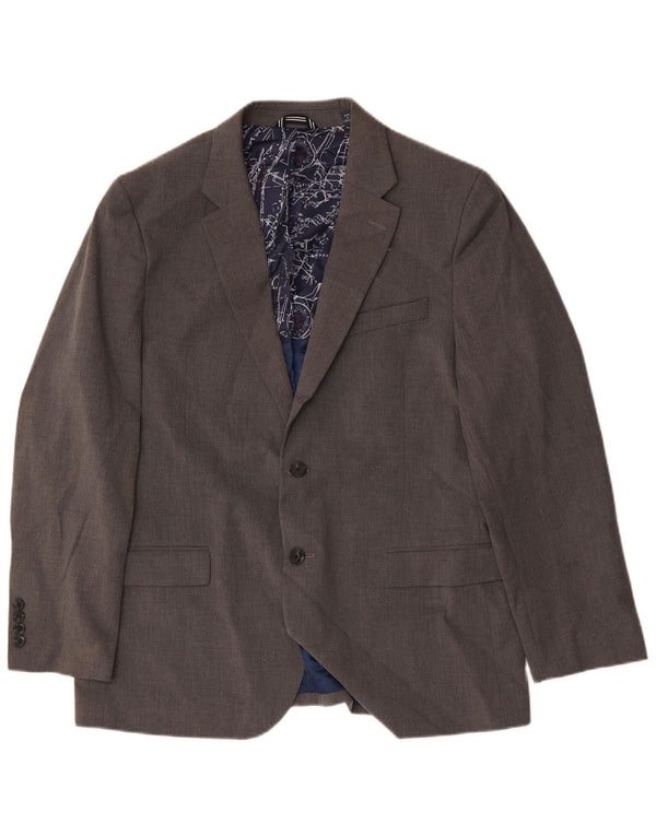 Nautica Chaqueta tipo blazer de 2 botones para hombre UK 44 2XL Gris Poliéster