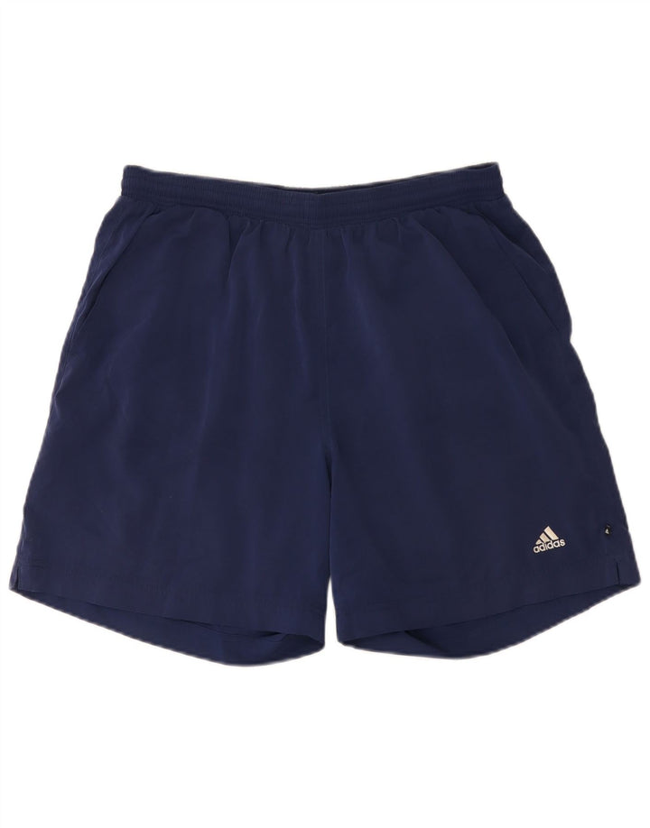 Pantalón Corto Deportivo Adidas Hombre Medio Azul Marino Poliéster