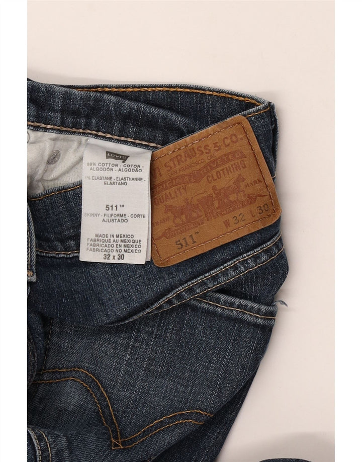 Levi's Hombre 511 Slim Jeans W32 L30 Algodón Azul