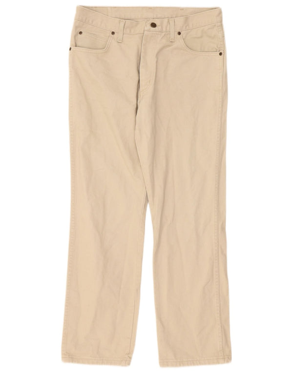 Wrangler Vaqueros rectos para hombre W34 L30 Algodón beige