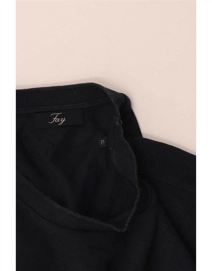 Fay Camiseta Hombre Top XL Azul Marino Rayas