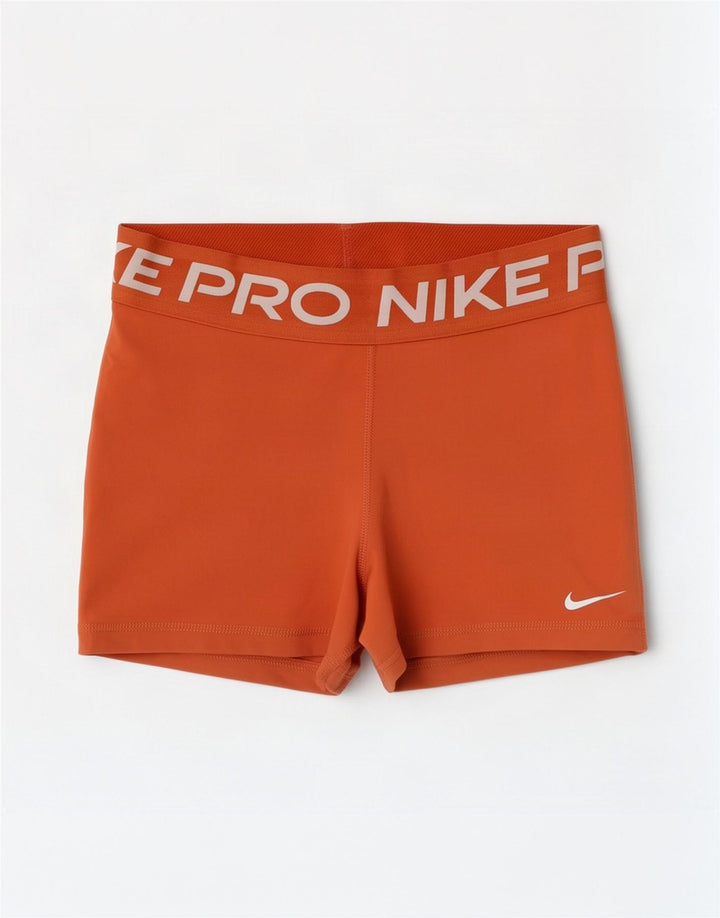 Nike Dri Fit Graphic - Pantalones cortos deportivos para mujer (talla 8), color naranja