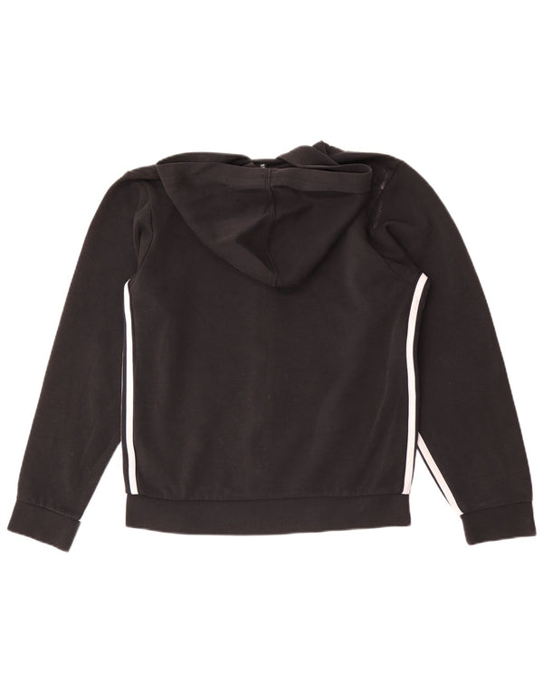 Adidas Sudadera con capucha y cremallera para hombre XS Algodón negro