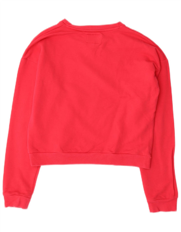 GUESS Sudadera con gráfico corto para niña 13-14 años Algodón rosa