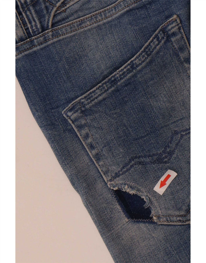 Vaqueros ajustados desgastados para mujer Replay W29 L30 Azul