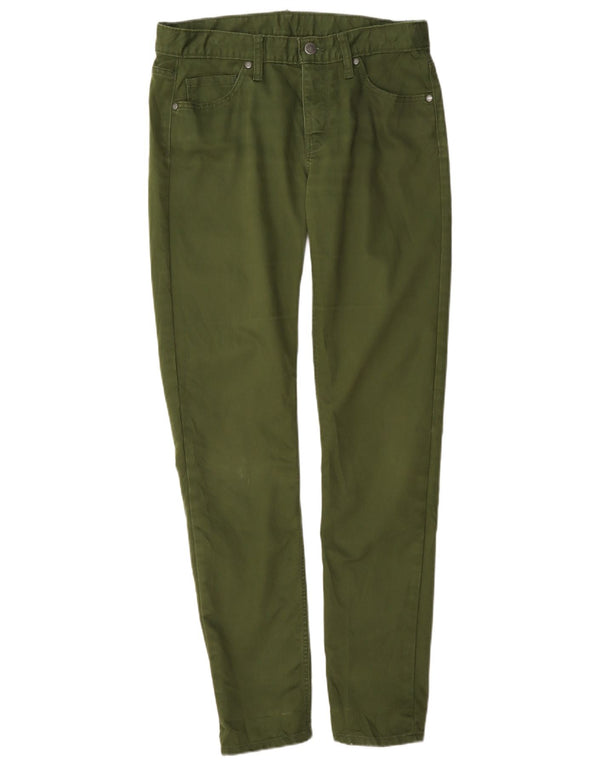Patagonia Pantalones casuales delgados para mujer US 6 Medium W30 L31 Algodón verde
