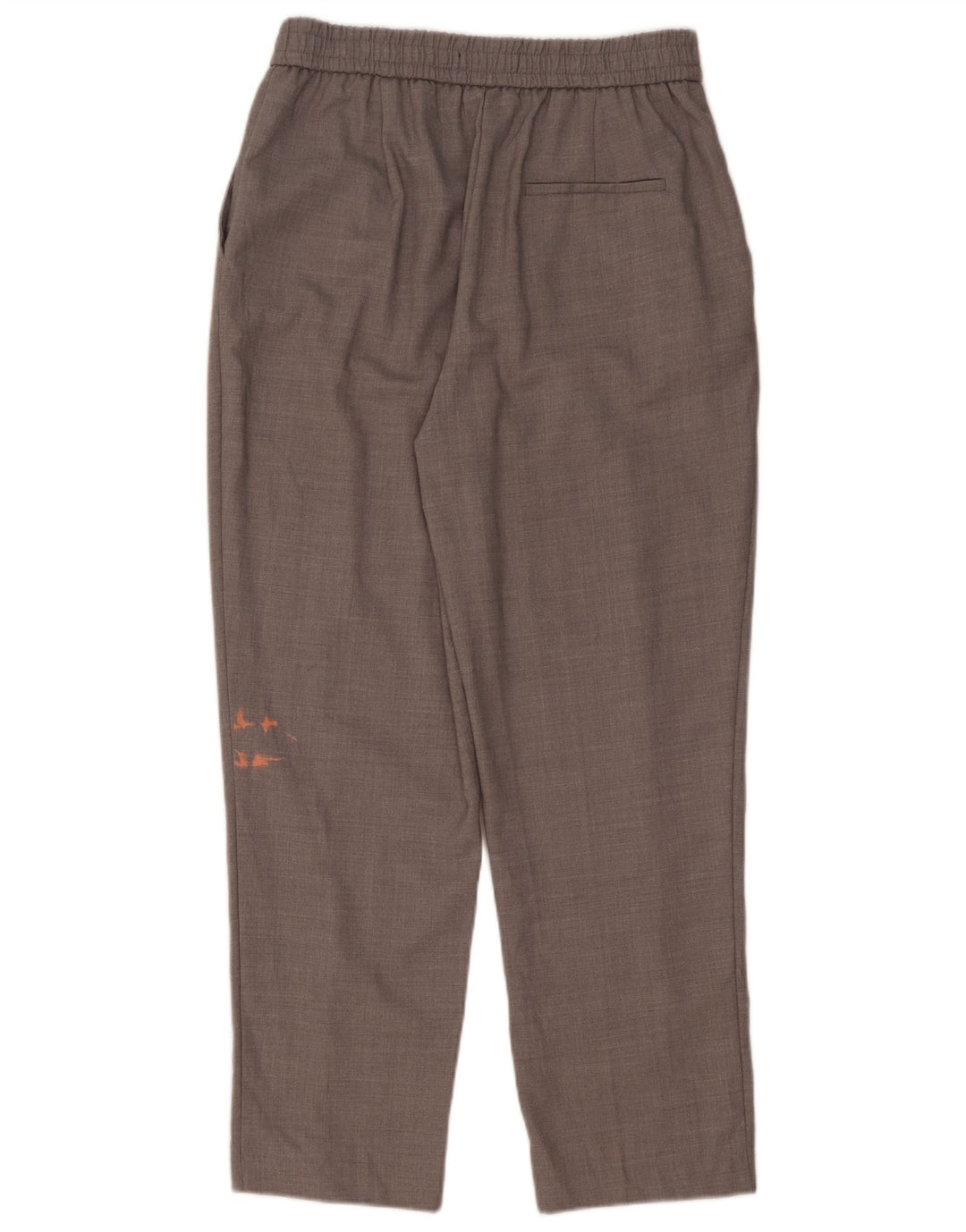 Zara Mujer Pantalón Chino Tapered Mediano W28 L26 Poliéster Gris