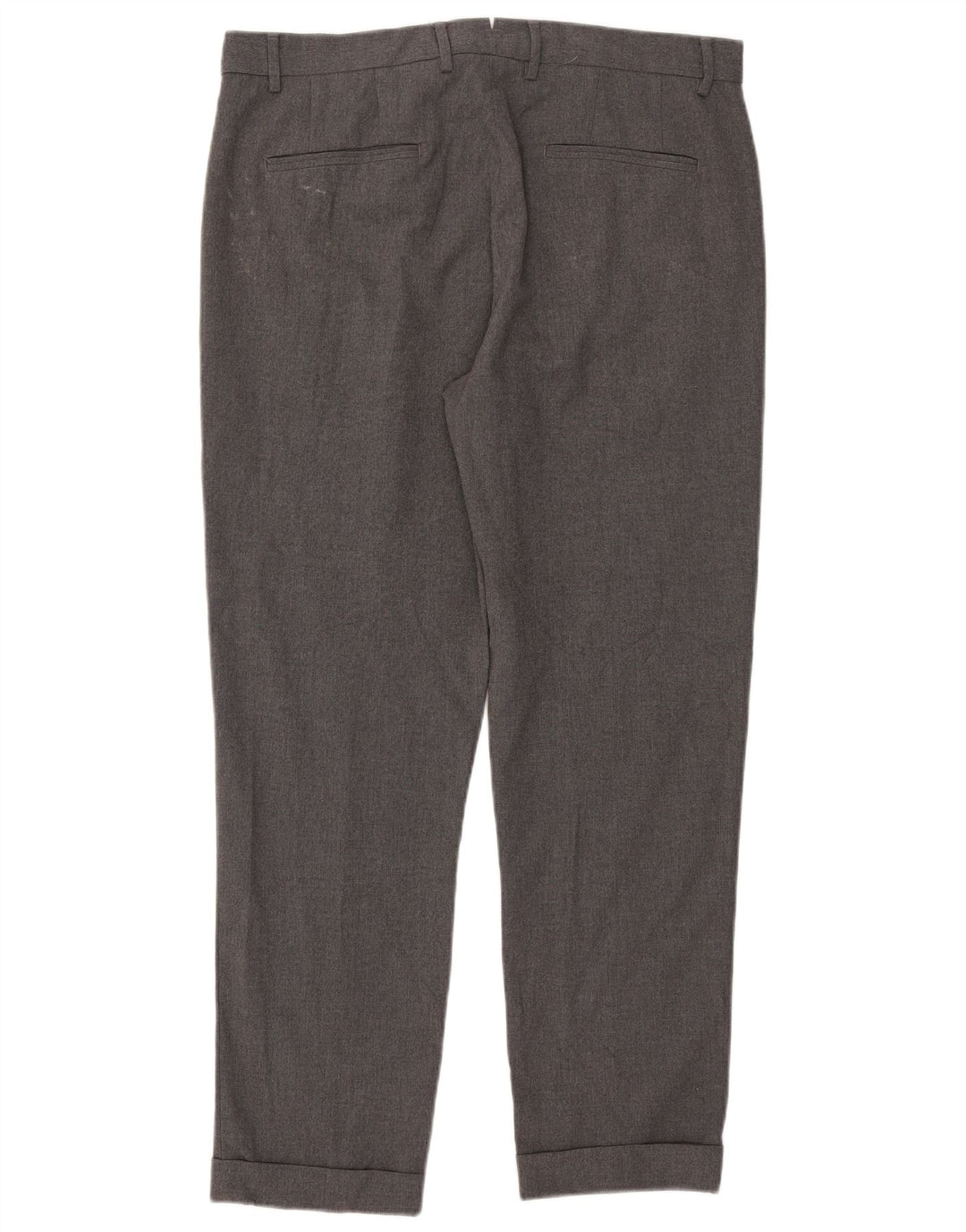 Zara Pantalón chino recto para hombre EU 44 Large W34 L29 Poliéster gris
