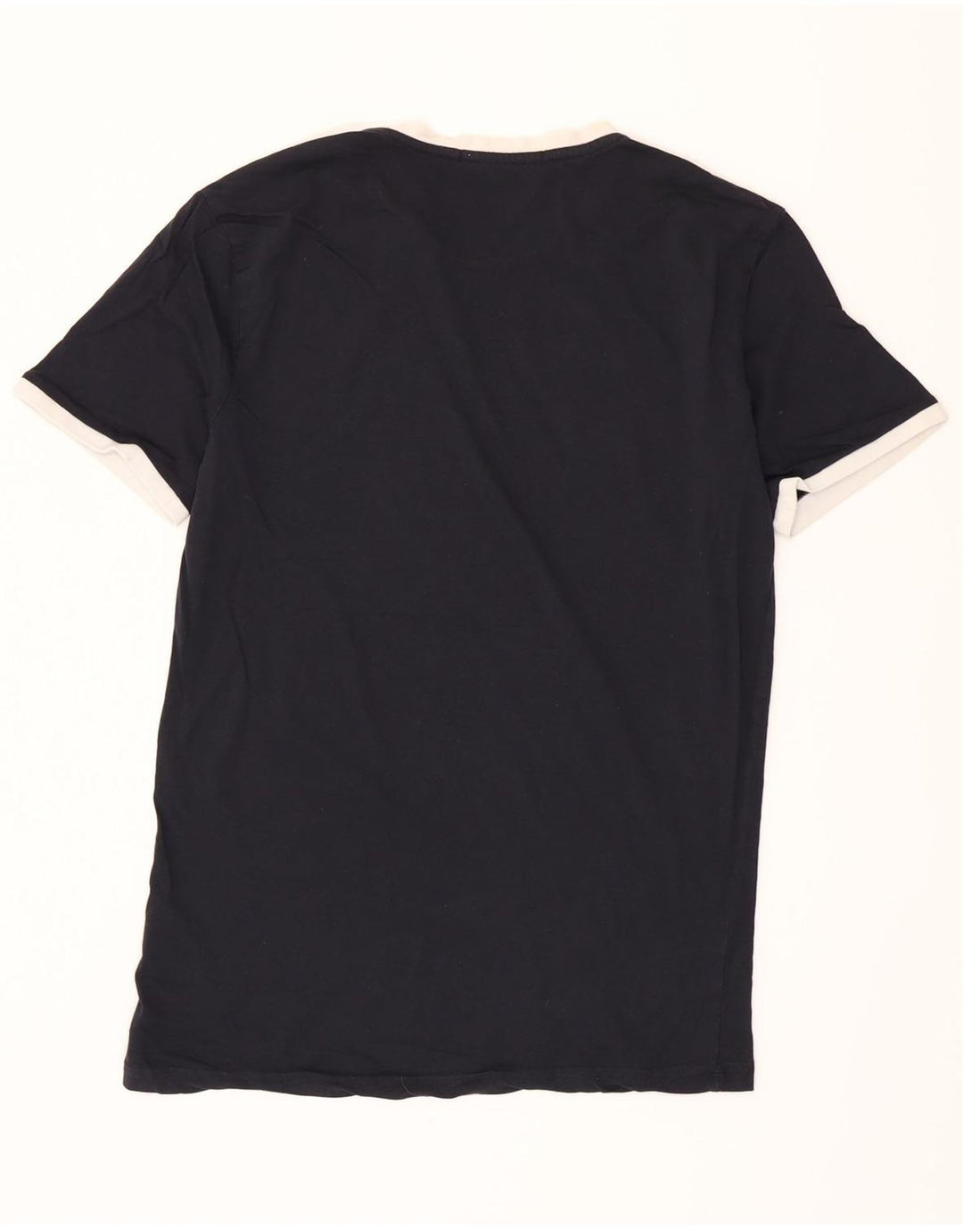 LYLE & SCOTT Mens T-Shirt Top Medium Navy Blue Cotton