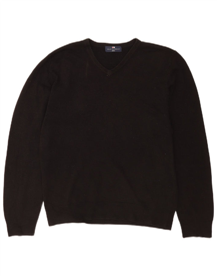 Marks & Spencer Jersey con Cuello en V para Hombre UK 38/40 Medium Negro