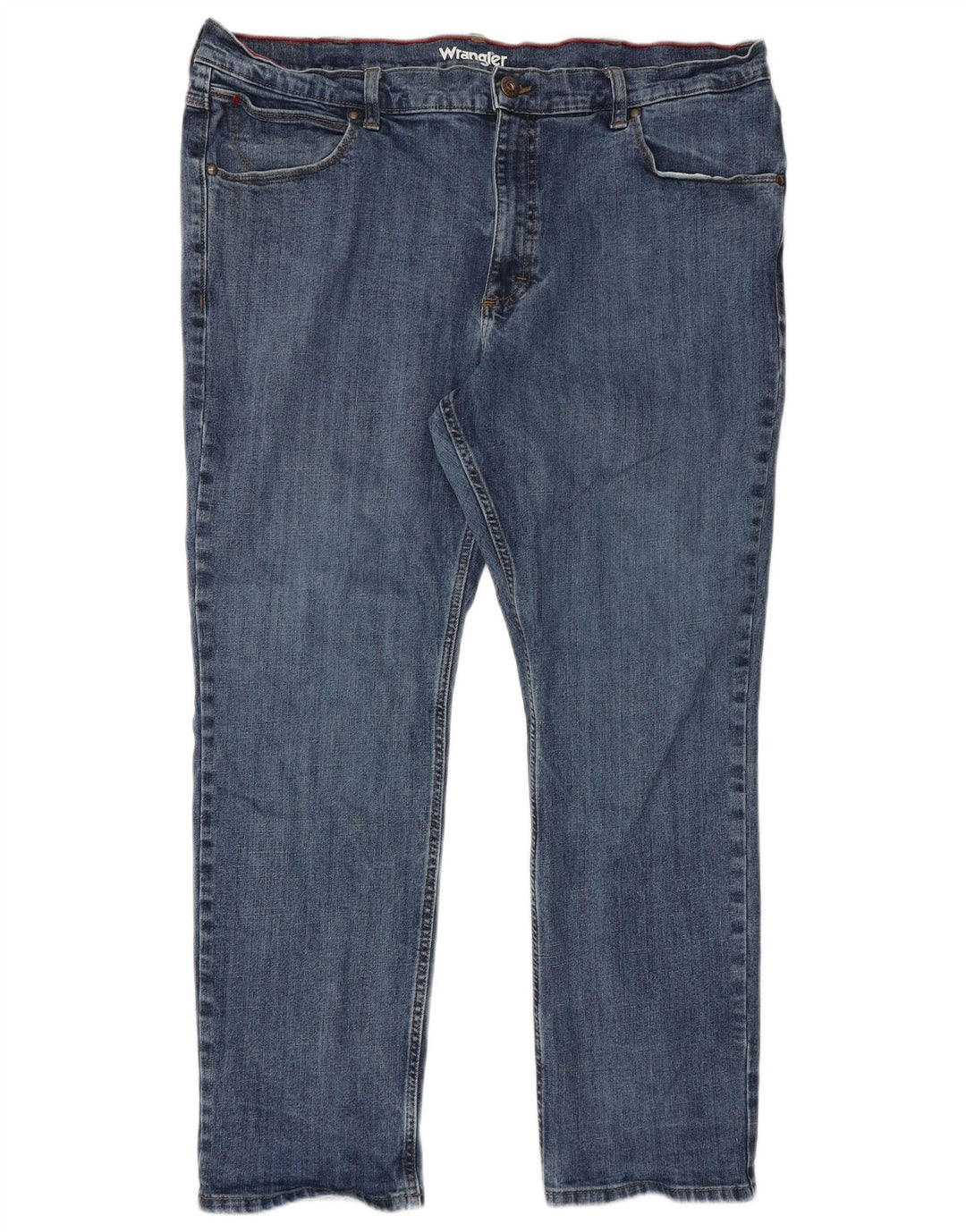 Wrangler Vaqueros rectos de corte regular para hombre W42 L30 Algodón azul