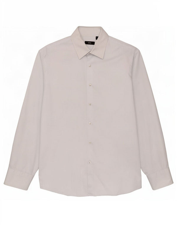 Camisa Hugo Boss Hombre Talla 43 17 XL Algodón Cuadros Azul