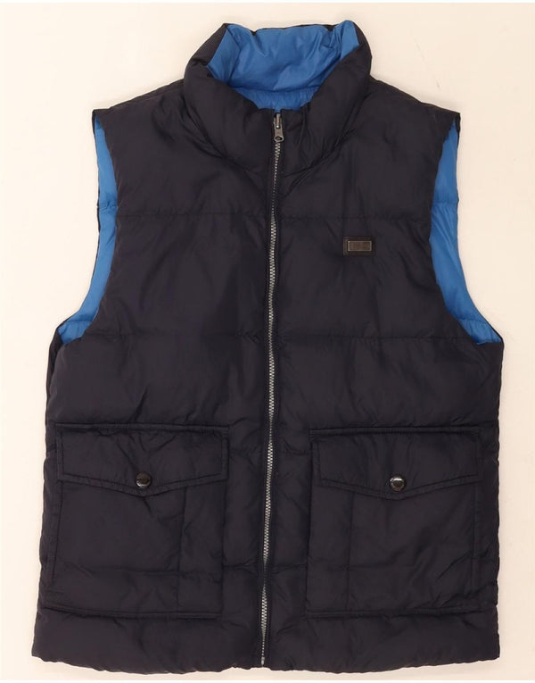 Napapijri Chaleco acolchado con gráfico geográfico para hombre UK 38 Medium Azul marino