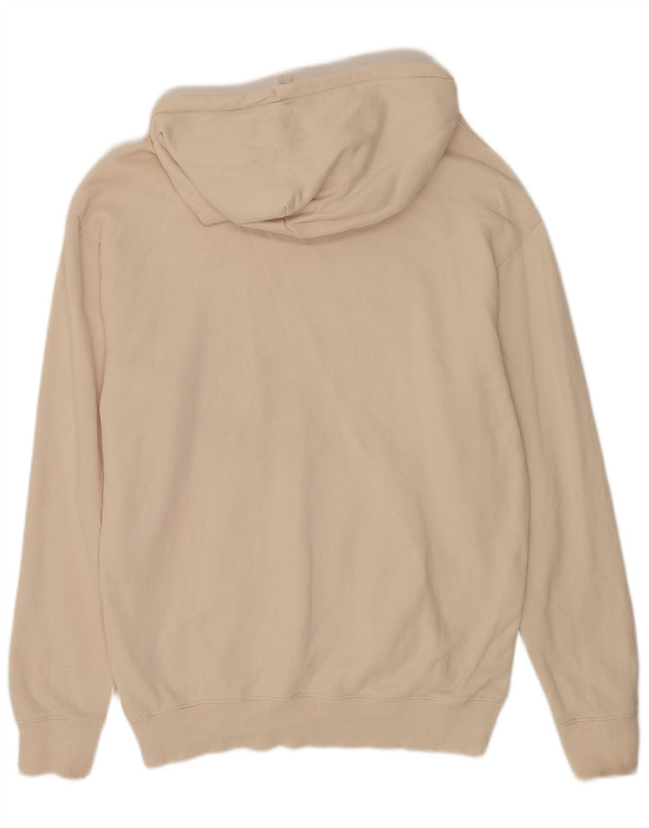 Reebok Sudadera con Capucha para Hombre Jersey Grande de algodón Blanco Roto