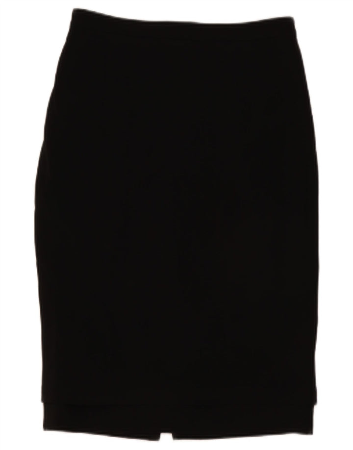 Falda lápiz vintage para mujer IT 44 Mediana W30 Negro