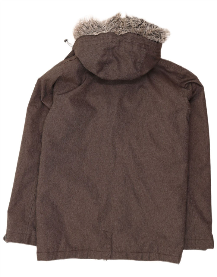 O'Neill Chaqueta cortavientos con capucha para hombre UK 36 Small Grey Poliéster