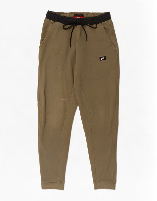 Nike Pantalones De Chándal Joggers Small Caqui Colorblock Algodón