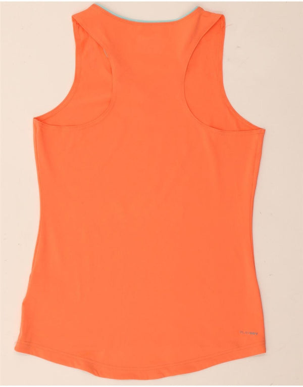 Reebok Mujer Chaleco Top UK 12/14 Medio Naranja Poliéster