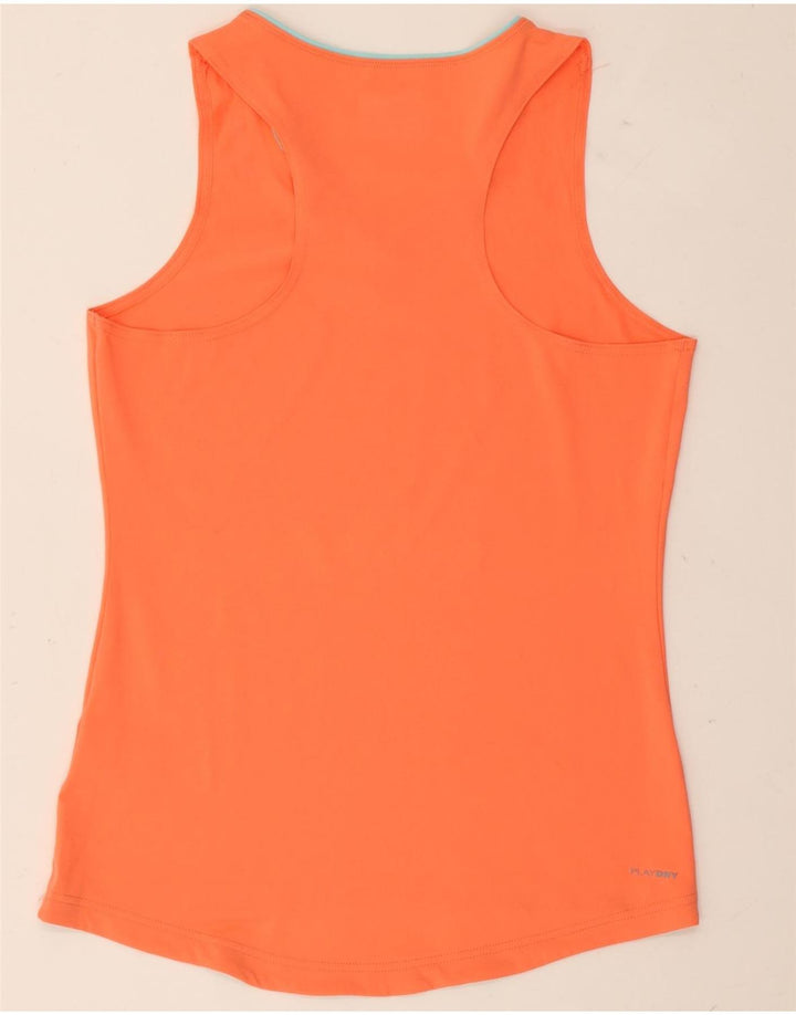 Reebok Mujer Chaleco Top UK 12/14 Medio Naranja Poliéster