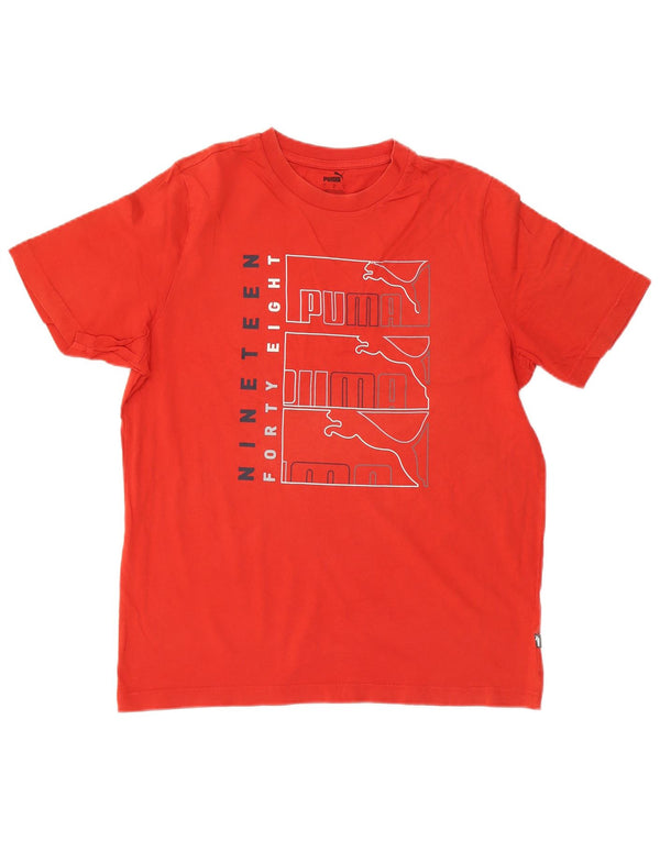 Puma Mens Graphic T-Shirt Top Large Red