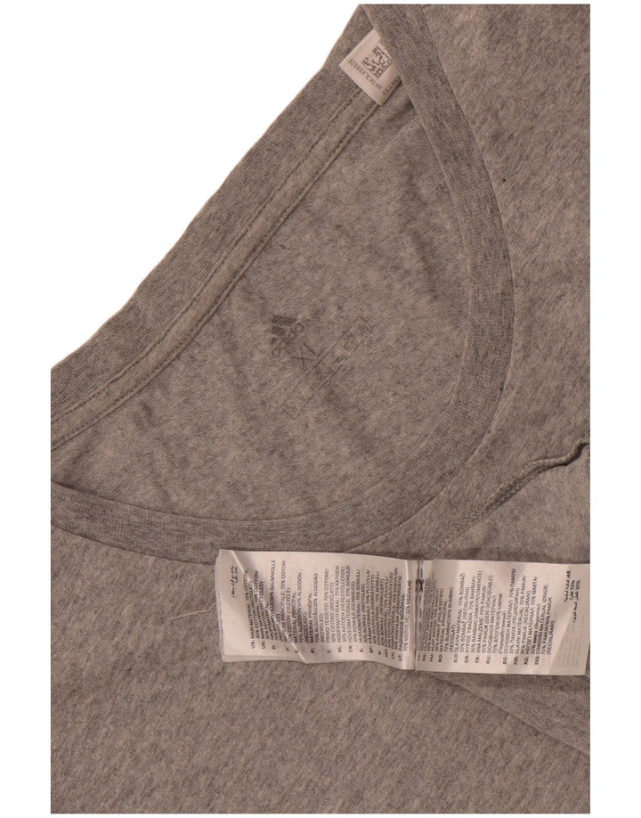 Adidas Camiseta Hombre Top XL Algodón Moteado Gris