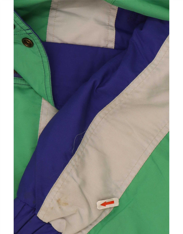 Sergio Tacchini Chaqueta de esquí con capucha para hombre IT 54 2XL Azul Colorblock Poliamida