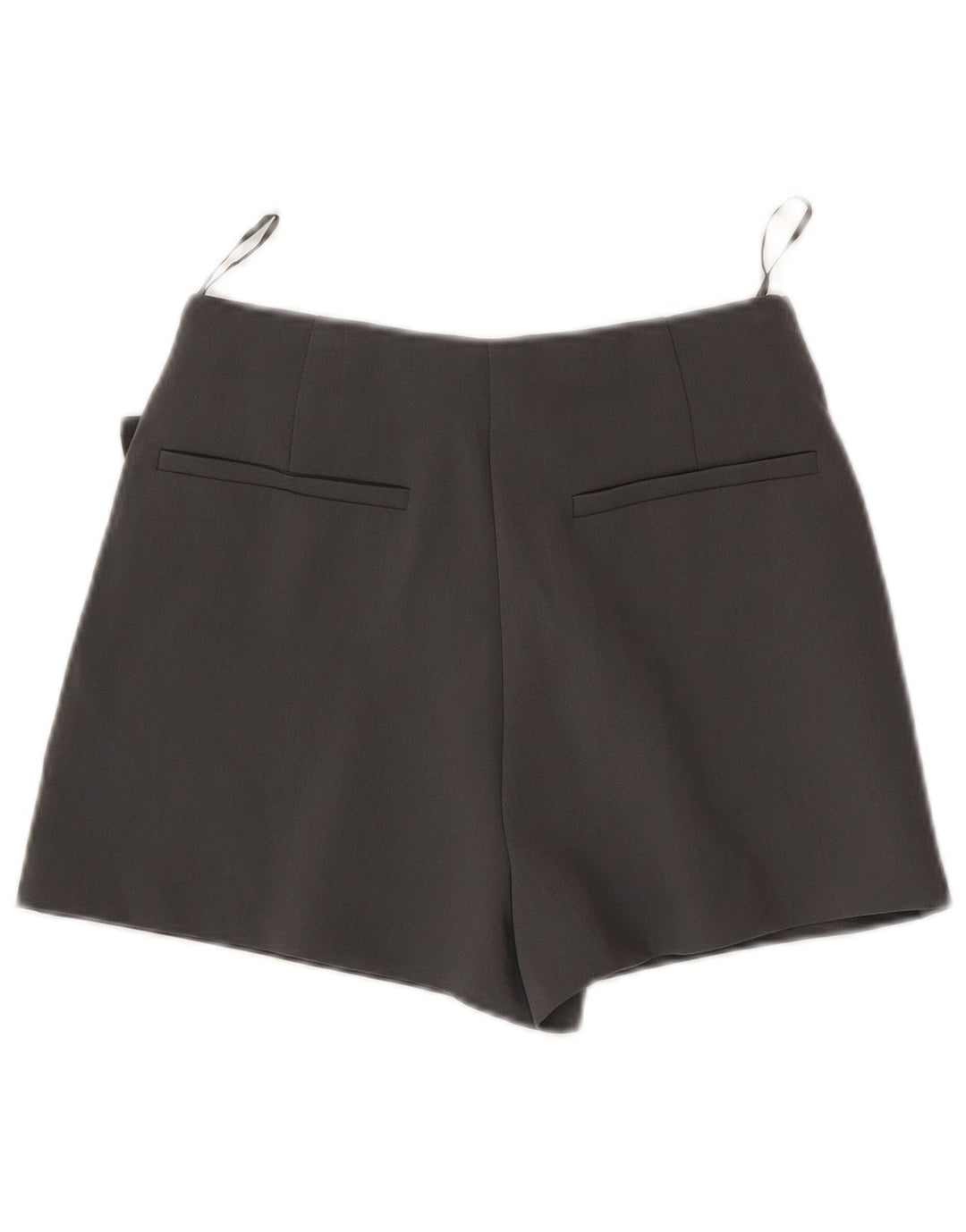 Zara Mujer Falda Pantalón UK 4 XS Gris Poliéster