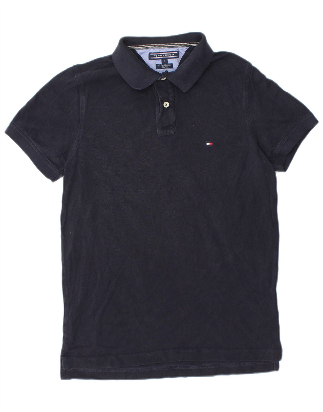 TOMMY HILFIGER Polo Slim Fit para Hombre Pequeño Algodón Azul Marino