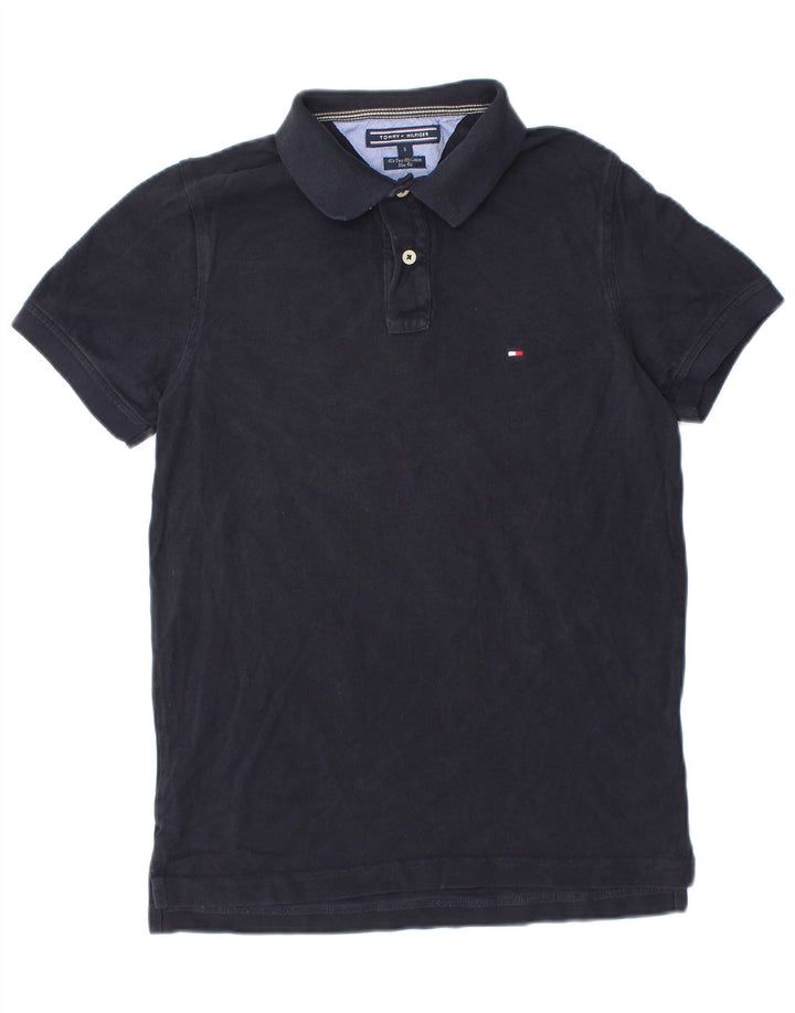 TOMMY HILFIGER Polo Slim Fit para Hombre Pequeño Algodón Azul Marino