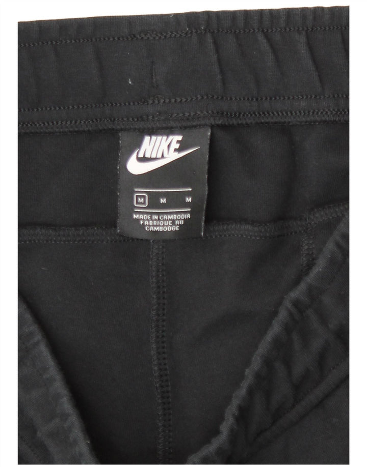 Pantalones cortos deportivos Nike para hombre de algodón negro mediano