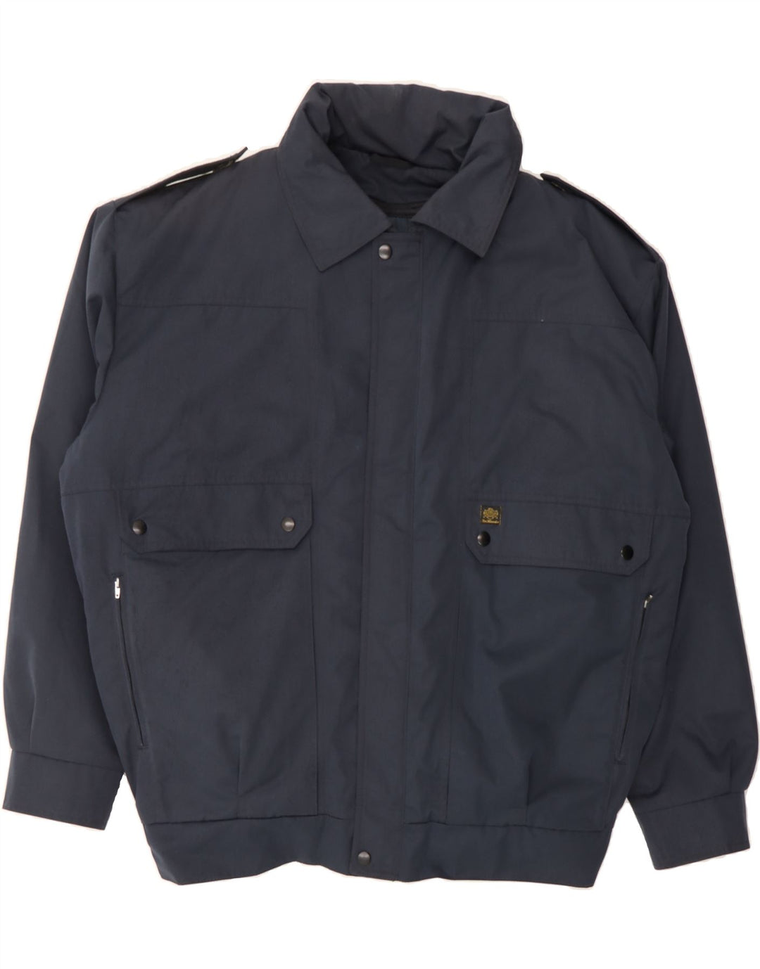 VINTAGE Mens Bomber Jacket IT 54 2XL Navy Blue Vintage Vintage and Second-Hand Vintage from Messina Hembry 