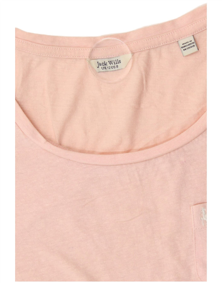 Jack Wills Camiseta para mujer Top UK 42 Poliéster rosa medio