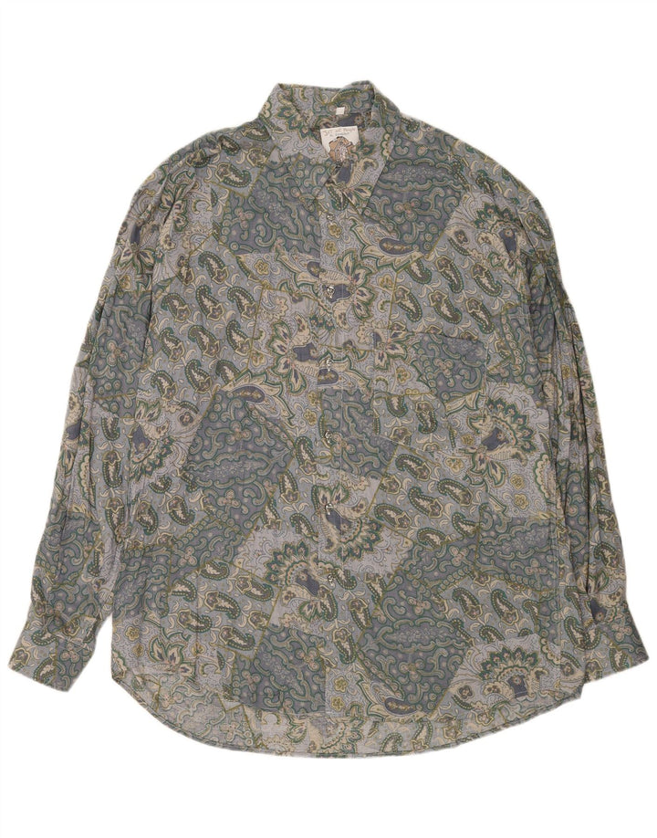 Camisa Hombre Gandolfi XL Viscosa Paisley Gris