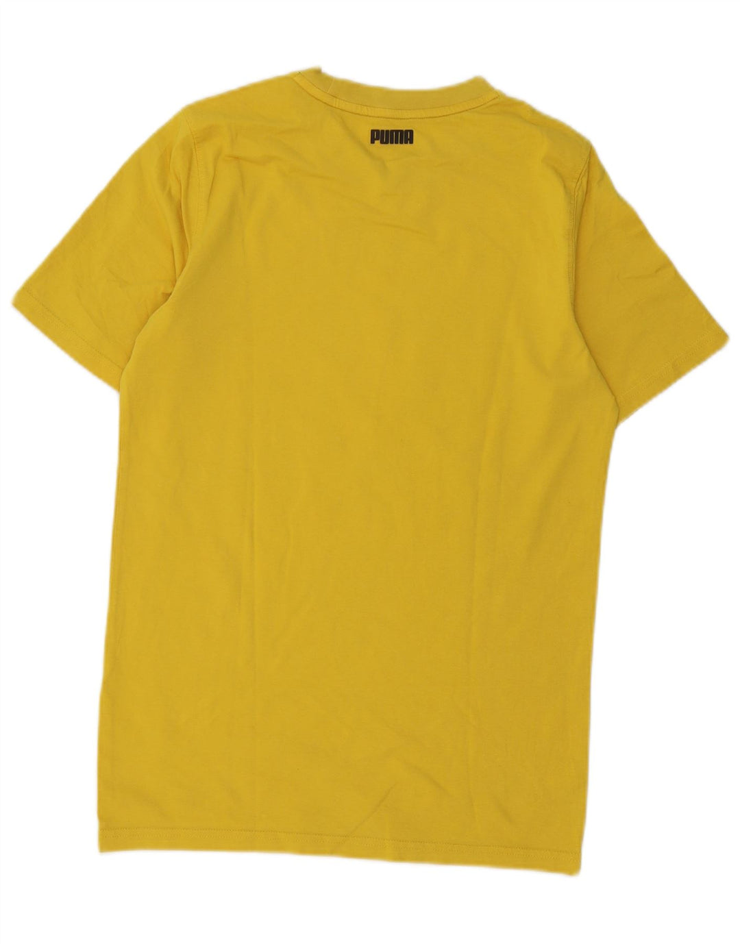 Puma Mens Don't Flinch Regular Graphic Camiseta Top Pequeño Amarillo