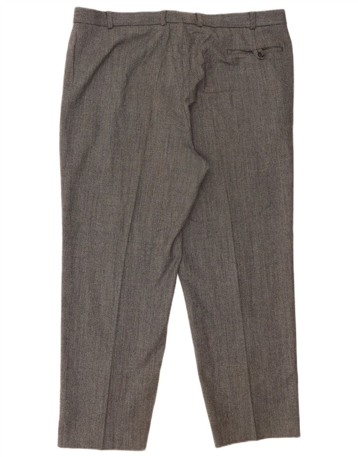 Marks & Spencer Pantalón de traje recto St. Michael para hombre W40 L29 Lana gris