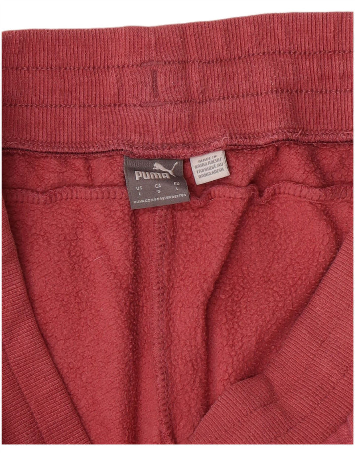 PUMA Pantalones de chándal para mujer Joggers UK 14 Large Pink