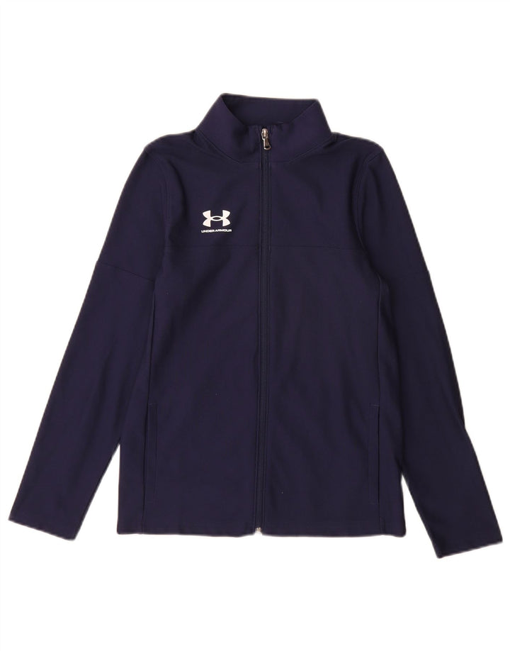Under Armour Chándal para niño, chaqueta superior, 9-10 años, talla mediana, azul marino