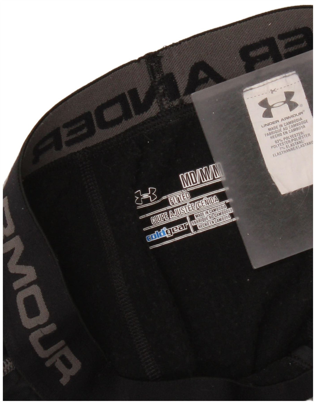Under Armour Leggings con gráfico Cold Gear para hombre Poliéster negro mediano